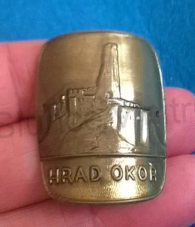 Turistický štítek na hůl - Hrad Okoř (MB352)