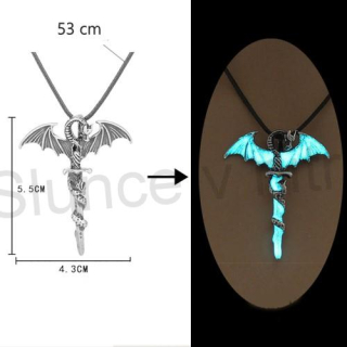Náhrdelník přívěšek meč s drakem - Hra o trůny (BD500)