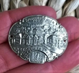 Turistický štítek na hůl - Špindlerův Mlýn Navštíveno Dne 17 VIII 1935 (MB375)