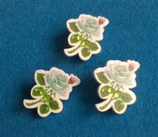 Brož Růžička barevná s kamínky (HB22)