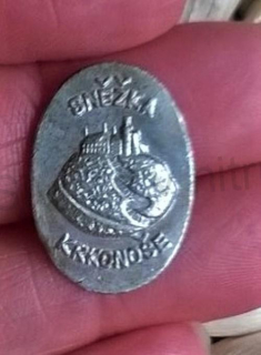 Turistický štítek na hůl - Sněžka Krkonoše (MB416)