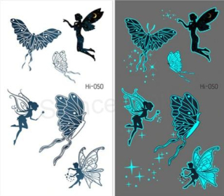 Voděodolné, dočasné tetovaní Luminus Motýlek, Víla (E520)