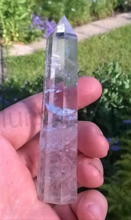 Křišťálová broušená špice s duhami 71,3 g (Brazílie) (X952)