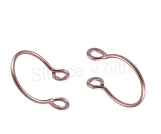 Piercing do nosu z chirurgické oceli 10 mm (BB648)