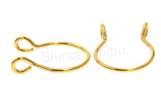 Piercing do nosu z chirurgické oceli 12 mm (BB649)