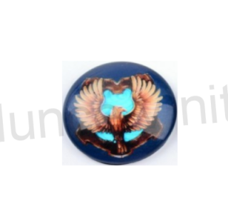 Kabošon kulatý - sklo 25 mm (AD51)