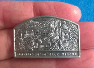Turistický štítek na hůl - Marienbad Rud - Qvelle Kirche (MB459)