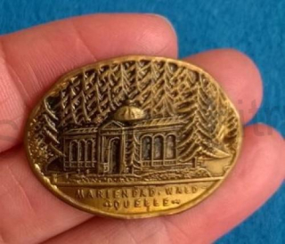 Turistický štítek na hůl - Marienbad. Wald - Govelle (MB470)