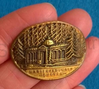 Turistický štítek na hůl - Marienbad. Wald - Govelle (MB471)