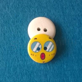 Dřevěné knoflíky Smajlík  20 mm (C34)