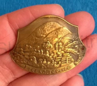 Turistický štítek na hůl - Trenč. Teplice (MB495)