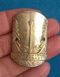 Turistický štítek na hůl - Fernsehturm Stuttgart (MB510)