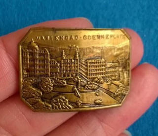 Turistický štítek na hůl - Marienbad - Goerheplatz (MB527)