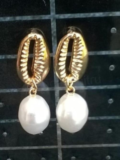 Puzetové náušnice mořské plody (BB664)