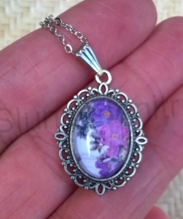 Náhrdelník s přívěškem květin (BD528)