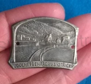 Turistický štítek na hůl - Údolní Přehrada Bystřičky (MB552)