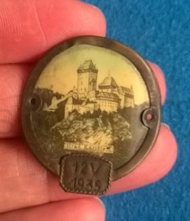 Turistický štítek na hůl - Hrad Karlštejn (MB585)