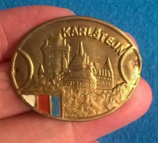 Turistický štítek na hůl - Karlštejn (MB607)