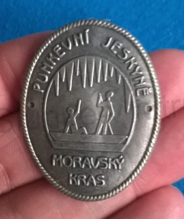 Turistický štítek na hůl - Punkevní Jeskyně Moravský Kras (MB612)