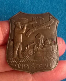 Turistický štítek na hůl - Karlštejn (MB617)