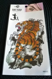 Voděodolné, dočasné tetovaní Tygr (E536)