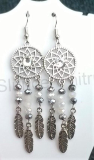 Dlouhé etnické náušnice Lapač snů, snář (BB675)