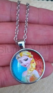 Náhrdelník s přívěškem Elsa, ledové království (BD556)
