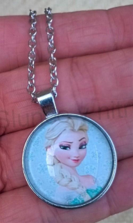 Náhrdelník s přívěškem Elsa, ledové království (BD557)