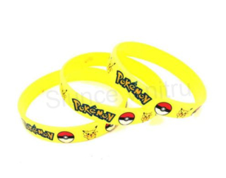 Pokemon silikonový náramek Pikachu žlutý (BC533)