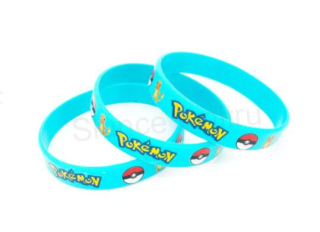 Pokemon silikonový náramek Pikachu modrý (BC533)