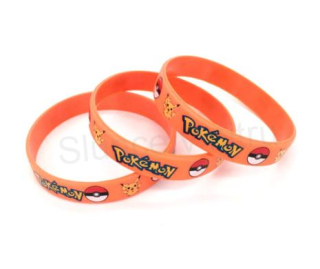 Pokemon silikonový náramek Pikachu oranžový (BC533)