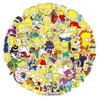 Simpsonovi samolepky mix 5 kusů (E590)