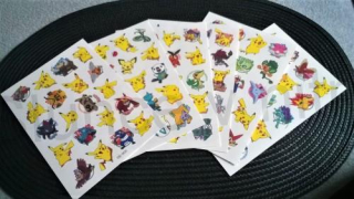 Voděodolné, dočasné tetovaní Pokemon,Pikachu (E90)