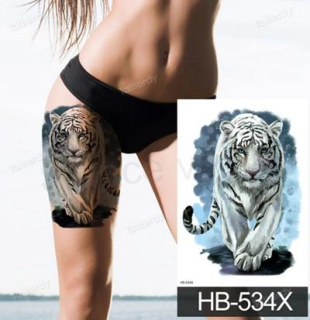 Voděodolné, dočasné tetovaní Tygr (E594)