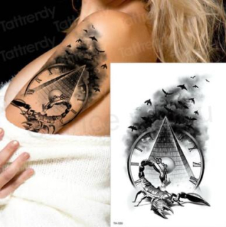 Voděodolné, dočasné tetovaní štír, škorpion (E624)