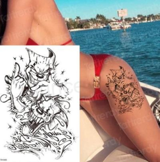 Voděodolné, dočasné tetovaní klauni (E631)