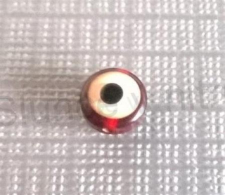Plastový korálek Oko 5 x 8 mm | hnědé (AC252)