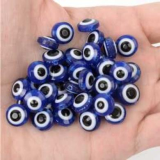 Plastový korálek Oko 5,5 x 10 mm | modré (AC259)