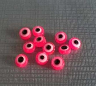 Plastový korálek Oko 5,5 x 10 mm | červené (AC264)