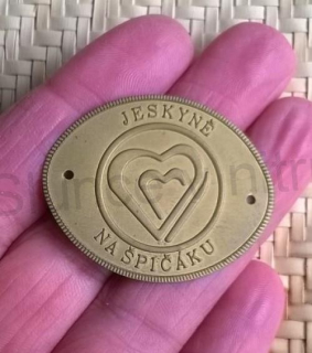 Turistický štítek na hůl - Jeskyně na Špičáku (MB627)