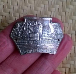 Turistický štítek na hůl - Lázně Teplice N/L (MB628)