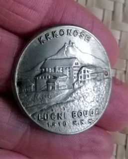 Turistický štítek na hůl - Krkonoše Luční Bouda 1410 M.N.M (MB639)