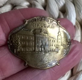 Turistický štítek na hůl - Liptovský Svatý Mikuláš (MB649)