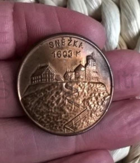 Turistický štítek na hůl - Sněžka 1603 M (MB656)