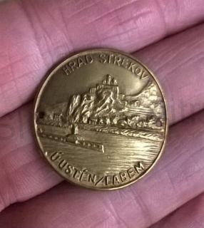 Turistický štítek na hůl - Hrad Střekov U Ústí N/ Labem (MB659)