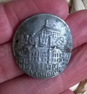 Turistický štítek na hůl - Náchod (MB665)