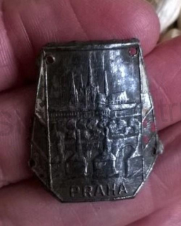 Turistický štítek na hůl - Praha (MB679)
