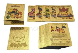 Pokemon zlatá foliová karta více variant (D698)