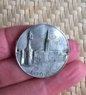 Turistický štítek na hůl - Litovel (MB722)