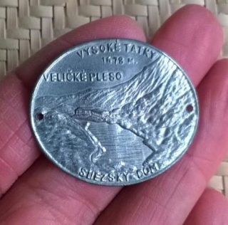 Turistický štítek na hůl - Vysoké Tatry 1678 m Veličské Pleso (MB744)